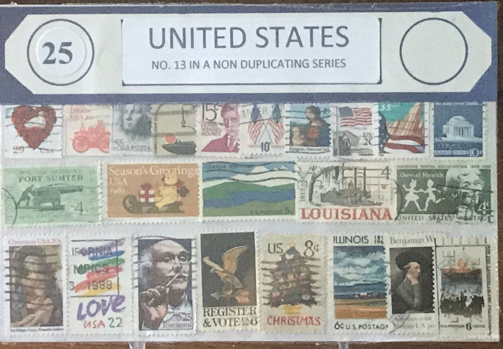 US Stamp packets #1 - #15