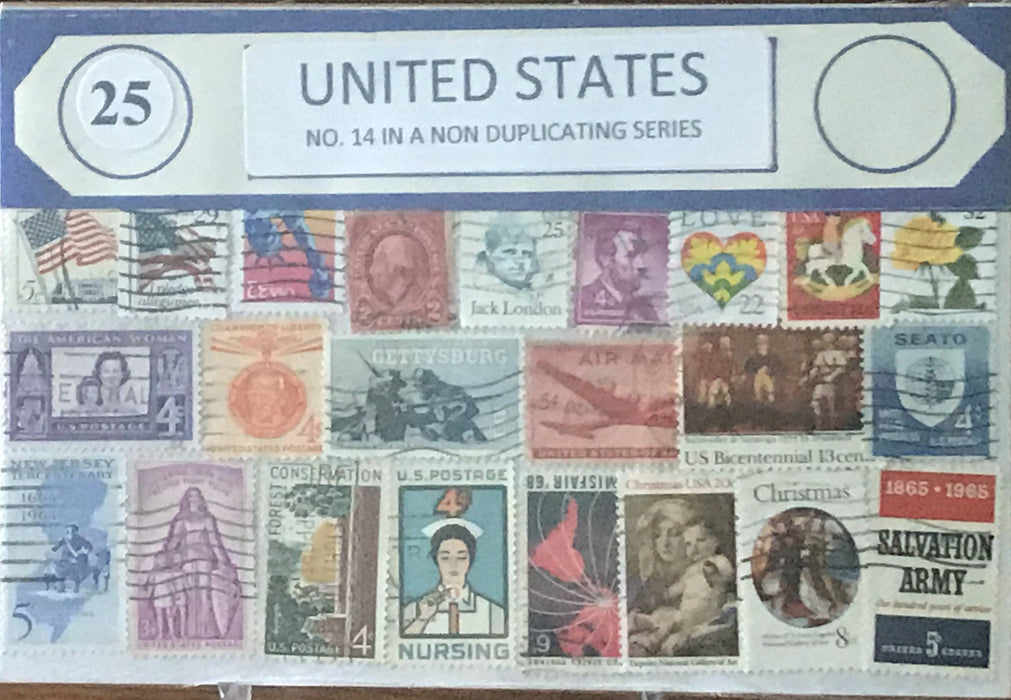 US Stamp packets #1 - #15