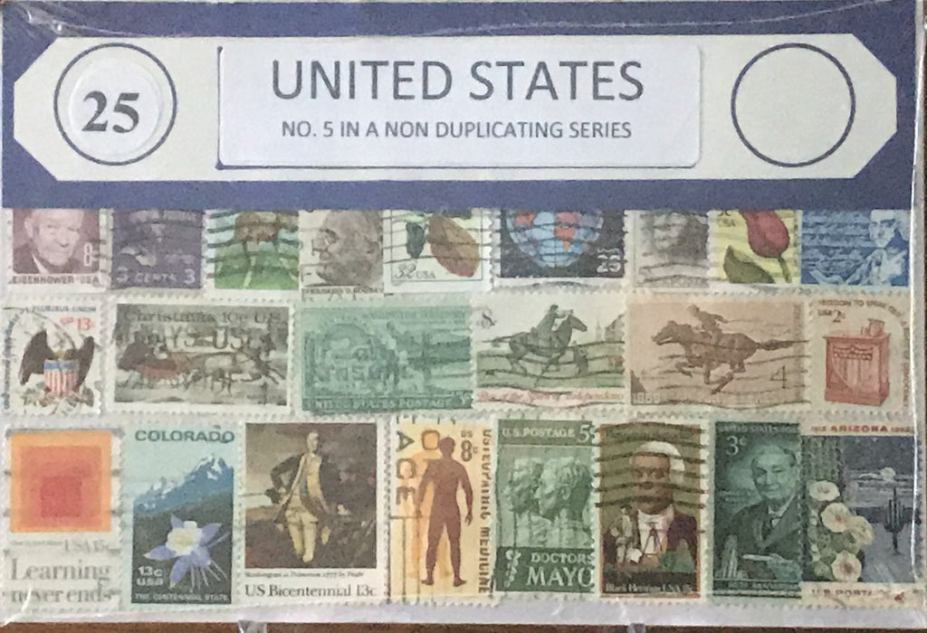 US Stamp packets #1 - #15