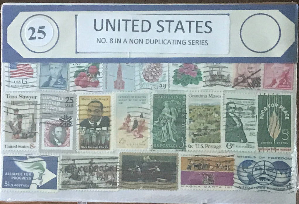 US Stamp packets #1 - #15