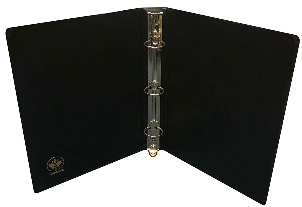 6"x9" 3 Ring Binder #1, #2, and #4 Sales Sheets Black