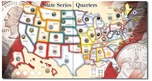 Statehood Quarter Foam Map